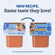 (2 pack) Gerber 2nd Foods Fruit & Cereal Puree Favorites Baby Food, Variety Pack, 4 oz Tubs (32 Pack)