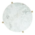 thumbnail image 5 of Mina Coffee Marble Table White  Gold, 5 of 8