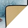 thumbnail image 3 of GZHJMY Beautiful Christmas Snowman Style Anti Fatigue Floor Comfort Mat, Microfiber Kitchen Rugs Cushioned Soft Non-Slip Floor Mats (20"x39"), 3 of 6