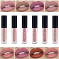 thumbnail image 1 of 1pc Women's Fashion Liquid Matte Lipstick Velvet Lipgloss Nude Makeup Matte Velvet Natural Moisturizer Lip Glosses10 He Qiyong unisex, 1 of 1