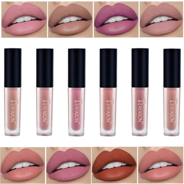 1pc Women's Fashion Liquid Matte Lipstick Velvet Lipgloss Nude Makeup Matte Velvet Natural Moisturizer Lip Glosses01 He Qiyong unisex