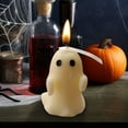 thumbnail image 5 of KMMYS 2Pcs Halloween Ghost Candles, Decorative Candles for Home Decor, Unique Gift for Halloween Party, Eerie Ambiance Set, Whimsical Ghost Design, Long-Lasting Wax Candles, 5 of 5