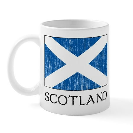 

CafePress - Scotland Flag Mug - 11 oz Ceramic Mug - Novelty Coffee Tea Cup