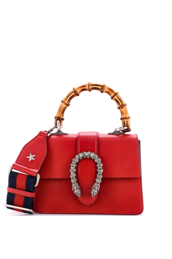 Pre-Owned Dionysus Bamboo Top Handle Bag Leather Mini By Rebag