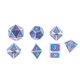 thumbnail image 2 of de dados poliédricos de 7 piezas de aleación de zinc de 7 piezas para mazmorras y dragones, de dado, enseñanza de matemáticas D morado Hugo Lote de dados poliédricos, 2 of 7