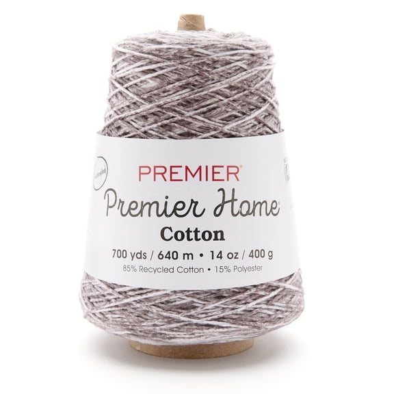 Premier Home Cotton Multi Yarn Cone-Grey Splash