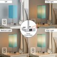 thumbnail image 3 of Bedside Lamp with USB Port and Outlet, 3-Way Dimmable Touch Lamp with USB Charging Port for Bedroom, Small Blue Table Lamp with Charger for Nightstand Living Room Office Desk (LED Bulb Included), 3 of 6