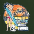 thumbnail image 5 of Wild Bobby Betty Boop Endless Summer Beach the Dog Betty Boop Womens T-Shirt, Forest Green, Small, 5 of 5