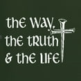 thumbnail image 5 of Wild Bobby The Way, The Truth & The Life Inspirational/Christian Women Graphic Tee, Forest Green, Medium, 5 of 5