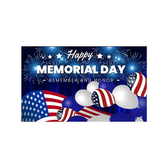 Twfbrm 4th of July Banner Decorations, Independence Day Backdrop America Flag Patriotic Photo Booth for Memorial Day Veterans Day Party Supplies