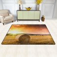 thumbnail image 2 of Dreamtimes Fall Sunset Hay Area Rug, 36"x24" Autumn Farm Field Non-Slip Washable Indoor Door Mat, Absorbent Floor Mat for Bedroom Kitchen Entryway Bathroom, 2 of 7