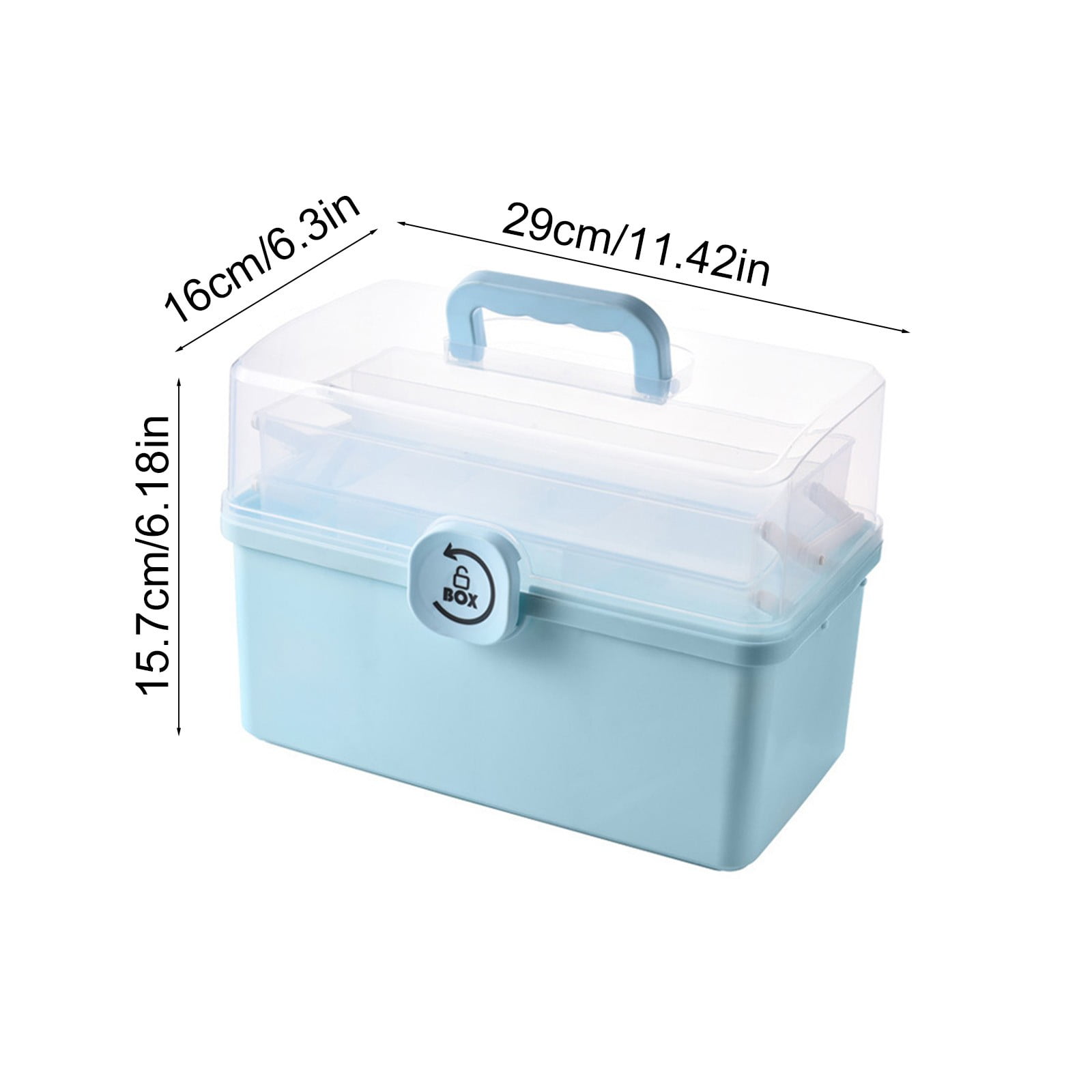 Fufafayo First Aid Kit For Home Use, Hand Held Emergency Box, Large Capacity Portable Organizer For Car Office Travel Camping