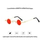 thumbnail image 2 of Minnieouse Gafas de sol de metal con lentes AC a prueba de sol HD Reemplazo antiguo Gafas decorativas de moda fáciles de combinar Gafas Type3 NO3, 2 of 6