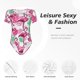 thumbnail image 4 of Fotbe Flamingo Body de Mujer con Cuello Redondo y Mangas Cortas, Sin Mangas Ajustado, Suave, Cómodo y Básico-X-Large, 4 of 7