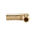 thumbnail image 4 of Brass Barb Hose Fitting 90 Degree Elbow 10mm Barbed x 1/8 PT Male Pipe 3pcs, 4 of 5