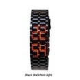 thumbnail image 4 of Bearachild Hombres europeos y americanos Reloj Lava LED Pareja Amante Amistad Mano Reloj de Cadena de acero Rojo Type3 NO3, 4 of 6