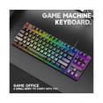 thumbnail image 3 of 87 Keys K16 Keyboard Wired Waterproof Backlit RGB Color Mechanical Keyboard Computer Accessory for Notebook - White, 3 of 5