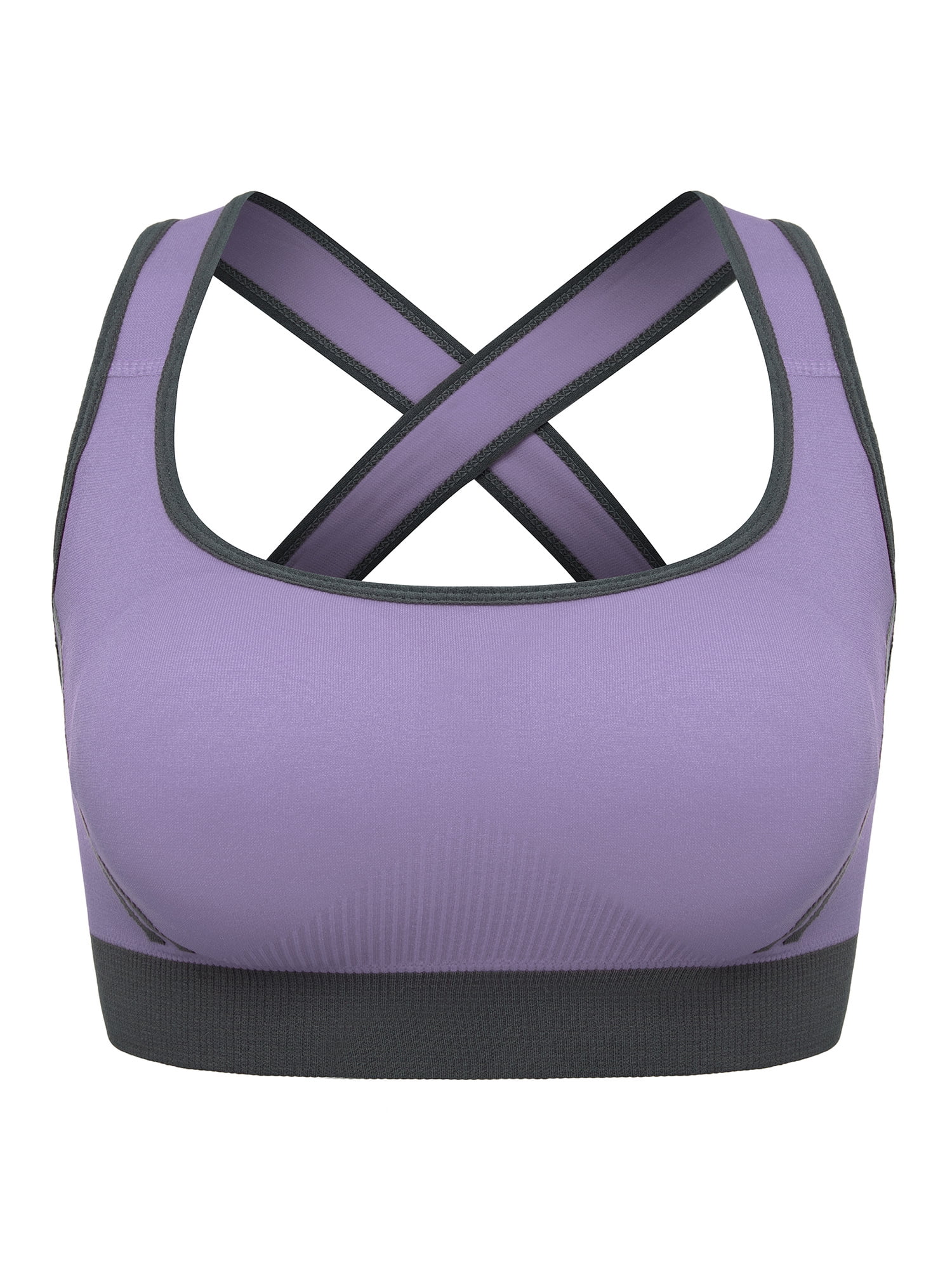 FANNYC Women's Seamless Sports Bra CrossBack Running Yoga Sports Bra