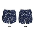 thumbnail image 5 of Picia Hawaiian Style Pattern Women's 2 in 1 Athletic Running Shorts High Waisted Workout Casual Gym Sweat Shorts with Comfy Liner Zipper Pockets-X-Large, 5 of 9