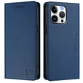 thumbnail image 3 of Compatible with iPhone 13 Pro Max Wallet Case, PU Leather Flip Case with RFID Blocking Card Slots, Kickstand Slim Fit Magnetic Wireless Charging Phone Cover for iPhone 13 Pro Max, Darkblue, 3 of 13