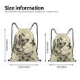 thumbnail image 4 of Kdxio Vintage Floral Print Drawstring Backpack Bag,Waterproof Draw String Back Sack, Gym Drawstring Bags Swim Bag For Unisex, 4 of 9