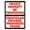 Color 1398, variant on Warning Sign Bilingual Private Property No Trespassing Sign. English & Spanish Security Signs Road Sign Business Sign 12X16 Inches Aluminum Metal Tin Sign