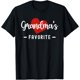 thumbnail image 1 of Grandmas favorite divertida grandchild grandparent granddaughter para mujer camiseta | Camiseta casual de algodón, 1 of 7