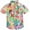 flowers, variant on Toddler Boys Hawaiian Shirt Baby Boy Button Down Shirt Kids Short Sleeve Tops Beachwear Print Aloha Cotton T Shirts for 1-7 Years
