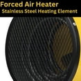 thumbnail image 6 of DuraHeat Electric Forced Air Heater - 240 Volt - Stainless Steel - Electric - 4000 W - 4000 W - 20 A - Portable - Yellow, 6 of 17