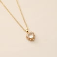 thumbnail image 1 of WREESH Ladies Fashion Multicolor Love Necklace Crystal Clavicle Chain Pendant, 1 of 3