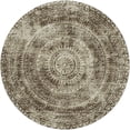 thumbnail image 2 of Addison Rugs Dream Shag Premium Machine Washable Transitional Medallion Brown Round Rug, 8' x 8', 2 of 8
