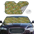 thumbnail image 2 of Fotbe Transportation Prints Car Windshield Sunshade | Sun Visor Protector Front Window Shade, Keeps Out UV Rays, Keeps Your Vehicle Cool-Medium, 2 of 7