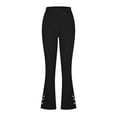 thumbnail image 6 of QATAINLAV Work Slacks for Women 2025 High Waist Office Dress Petite Yoga Pants Business Casual Outfits Solid Color Trousers with Pockets Black L Gifts for Mom, 6 of 7