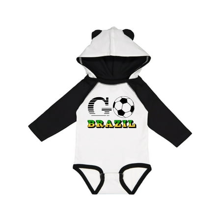 

Inktastic Go Brazil- Soccer Football Gift Baby Boy or Baby Girl Long Sleeve Bodysuit