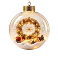 thumbnail image 2 of Fwttom 4" Christmas Ball Clear Light-up Hanging Christmas Tree Decorations Merry Christmas Story Scene Ornaments for Xmas Tree & Holiday Gifts, 2 of 7