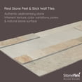 thumbnail image 3 of Opal Ash - Self-Adhesive 3D Peel & Stick Stacked Natural Stone Tiles [Pack of 10], 3 of 5