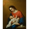 thumbnail image 3 of Francisco de Zurbarán 12x14 Black Modern Framed Museum Art Print Titled - Madonna and Child, 3 of 5