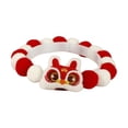 thumbnail image 4 of Collar para cachorros con bolas de felpa, collar decorativo para gatos, collar para gatitos, collar para cachorros para perros pequeños y medianos,, 4 of 8