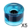 thumbnail image 1 of DYNWAVECA 5-Lot de 6 70 x 51mm Roues de Planche à Roulettes Pro Vierges Roues de Cruiser Longboard Transparentes 5 Pcs, 1 of 9