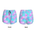 thumbnail image 3 of Pofeuu Purple Dragon Scales Print Women's Athletic Shorts Running Workout Shorts Tummy Control Quick Dry Gym Shorts with Pockets Double layer sports shorts-Large, 3 of 7
