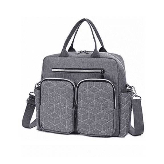 Pañalera Multifuncional Mochila Moderna Para Viaje Gris