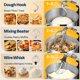 thumbnail image 4 of Batidora de pie VIVOHOME 660W 6L con batidora, gancho para amasar, gris, 4 of 7
