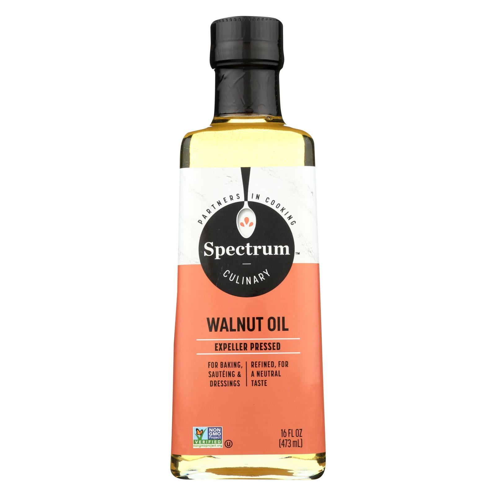 (Case of 12 )Spectrum Naturals Refined Walnut Oil - 16 Fl oz