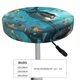 thumbnail image 4 of Disketp Realistic Ocean Shark Funda Redonda para Taburete, Funda de Cojín para Silla de Bar Suave y Elástica-13 inch, 4 of 7