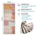 thumbnail image 2 of Pioneer Flower Floral Print Pattern Hot Yoga Mat Towel Non Slip for Hot Yoga - Quick-Drying Yoga Mat Cover with 4 Corner Pockets with Travel Bag - Hot Yoga Towel Non Slip 70"x26", 2 of 6