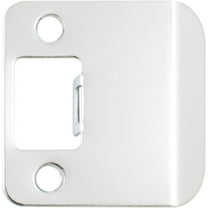 Round Corner Extended Lip Strike, 2-1/4" x 1-3/4", (2-1/4" Overall Length), Polished Chrome by Stone Harbor Hardware