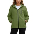 thumbnail image 5 of Lenago Women's Multi-Pocket Waterproof Hooded Hiking Trekking Jacket, 5 of 9