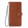 thumbnail image 3 of Wallet Case for Samsung S20 FE Magnetic Clasp Folio Kickstand Premium Leather Case with Hand Strap, [RFID Blocking] Credit Card Slots Shockproof TPU Inner Cover for Samsung Galaxy S20 FE, Brown, 3 of 11