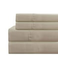 thumbnail image 1 of Benzara BM202128 Lanester Polyester Twin Size Sheet Set, Light Brown - 3 Piece, 1 of 3