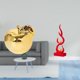 thumbnail image 2 of Estatua decorativa,Escultura de frutas para decoración del hogar para escritorio interior.,Escultura abstracta de fuego,Estatua de arte abstracto,adorno decorativo para el hogar,Escultura de, 2 of 8
